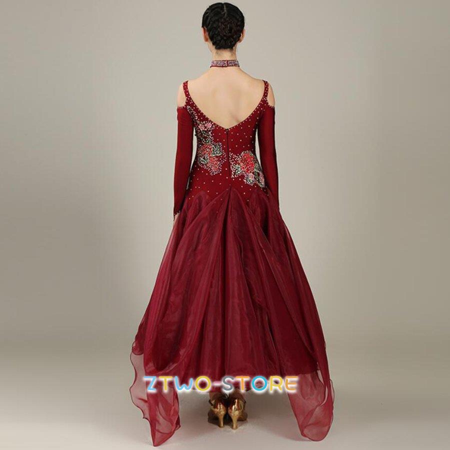 社交ダンス衣装 社交ダンスドレス ダンス衣装 レディース 発表会ドレス ステージ衣装 競技用ドレス モダンドレス 練習着 演出用 ワンピース イベント 全4色