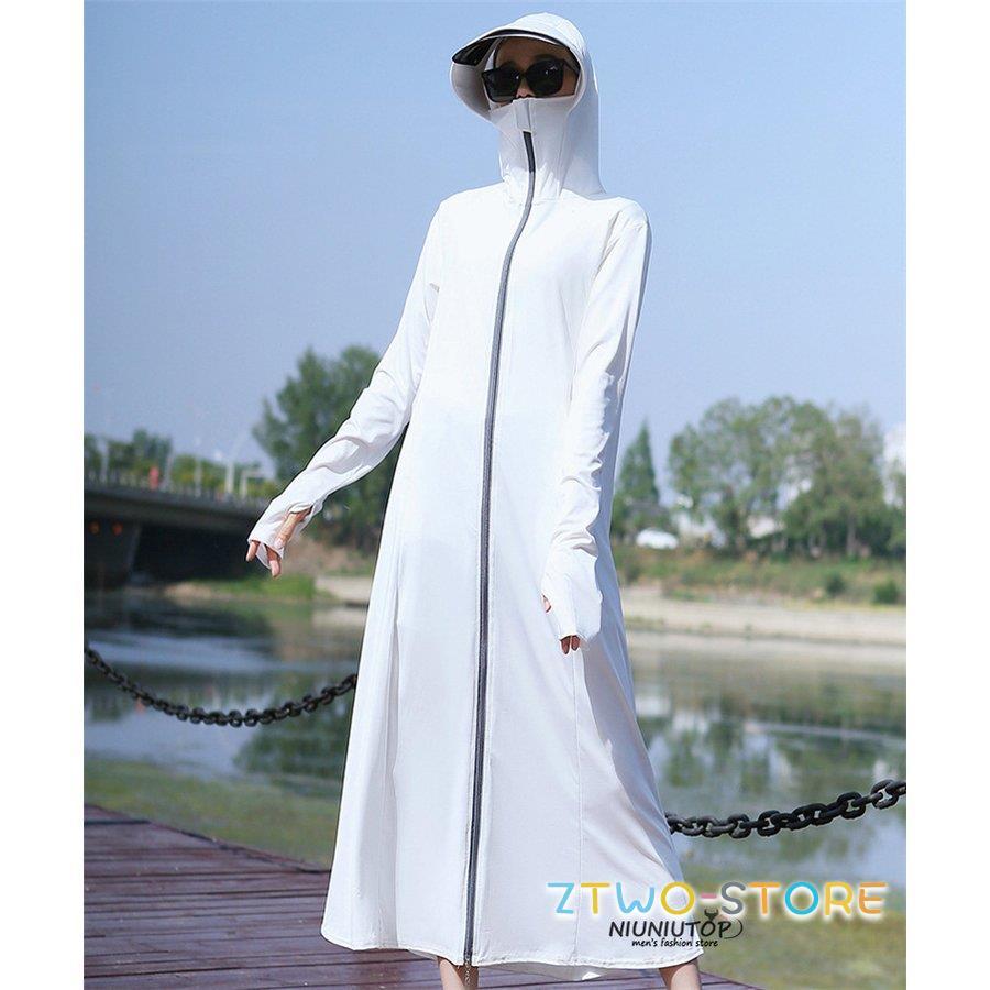 ラッシュガード 夏 レディース 長袖 UVカットパーカー 日焼け防止 冷感