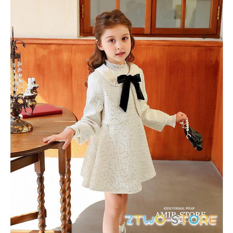 新品 入学式 子供服 女 小学校 卒園式 スーツ 七五三 発表会 受験服 スーツセット 女の子ワンピース 2点セット コート ワンピース