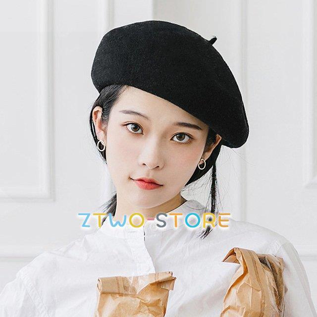 ベレー帽 レディース キャスケット 帽子 秋冬 ウール フェルト