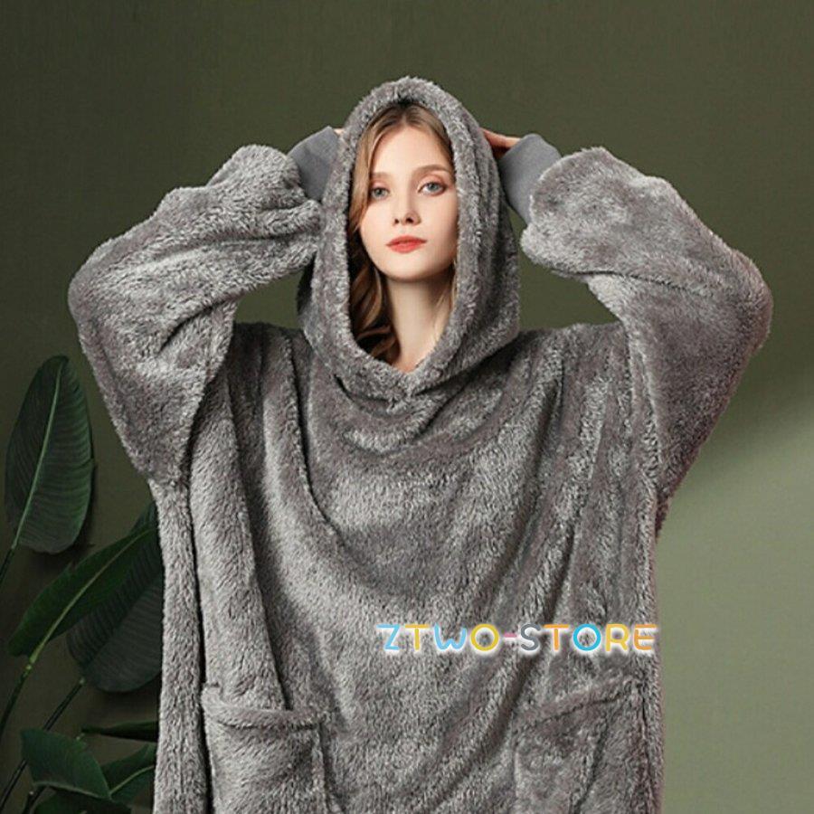 着る毛布 フリース もこもこ 部屋着 秋冬 男女兼用 20231014-moko.jpg