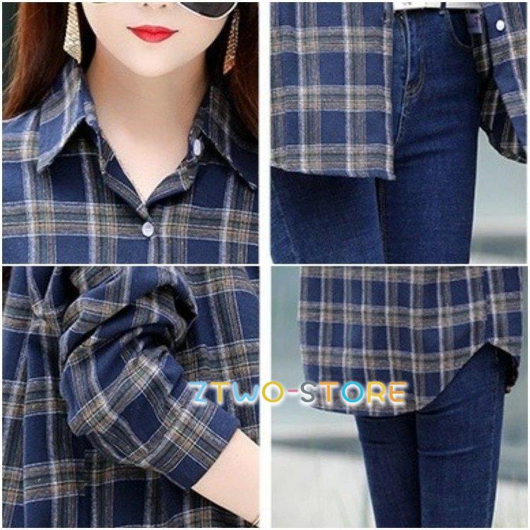 チェックシャツ レディース 長袖 シャツ チェック柄 ロング 春 秋冬