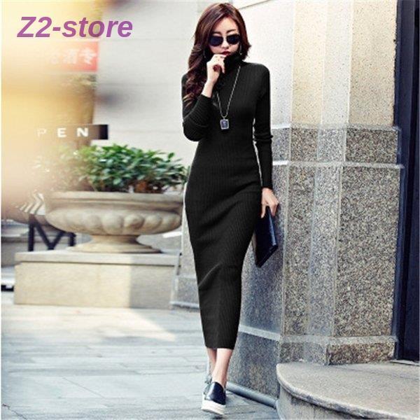 ニットワンピース ロング丈 秋 冬 レディース ロングニットワンピース 長袖 無地 マキシワンピース タイト タートルネック シンプル 大人 上品 通勤 30代40代 Ztwo1109 Lyq27 Z2ストア 通販 Yahoo ショッピング