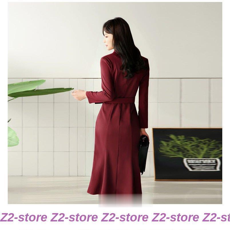 スーツワンピース ワンピース レディース 春物 ロング丈ワンピ 着やせ