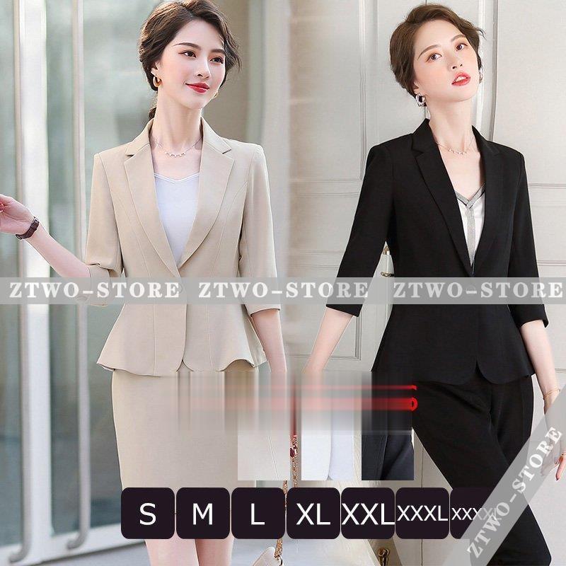 ジャケット テーラードジャケット スーツ レディース ビジネス オフィススーツ 通勤 女性 小さいサイズ 大きいサイズ フォーマル 七分袖 春 入学式 卒業式 就職 Ztwo11 Wt348 Z2ストア 通販 Yahoo ショッピング