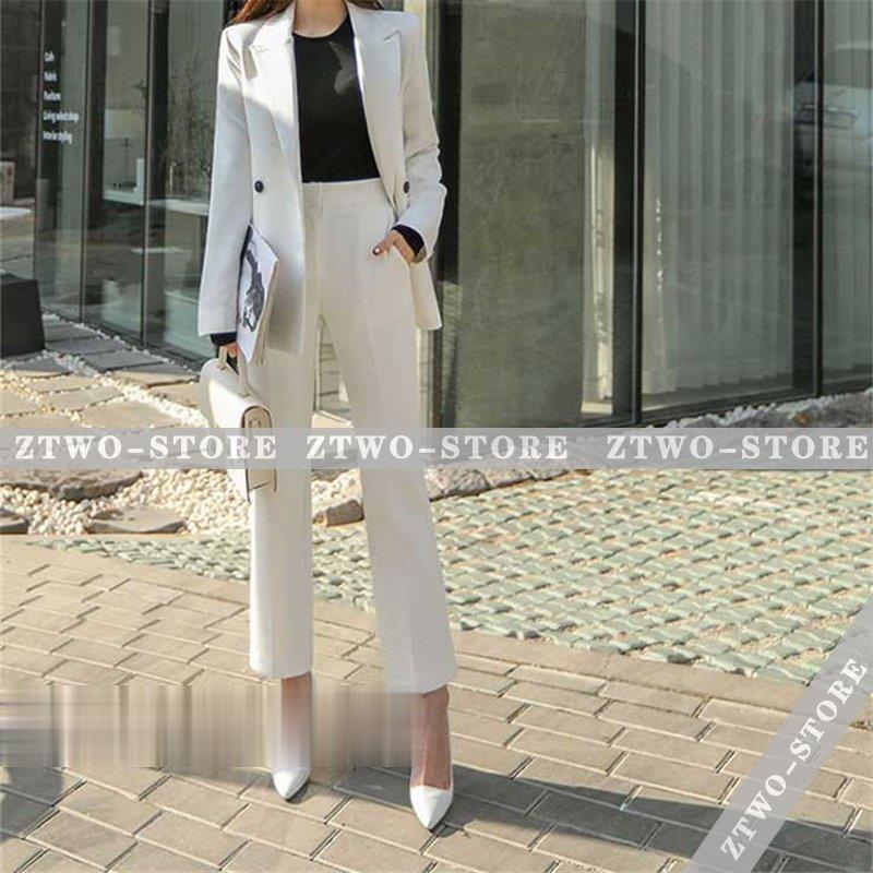 パンツスーツ レディース 2点セットパンツ黒スーツ 韓国風長袖 ジャケット パンツス一ツ夏物入園式スーツフォーマル パーティー 通勤結婚式 Xl 新作 Ztwo11 Wt5 Z2ストア 通販 Yahoo ショッピング