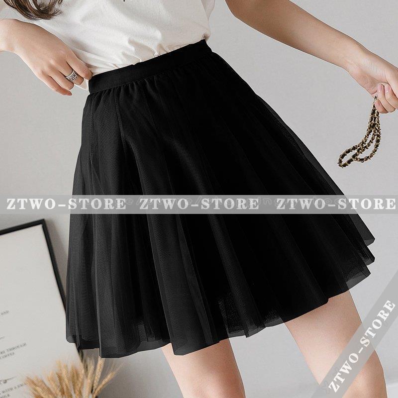 レディース チュールスカート 膝上スカート 夏 春 プリーツスカート