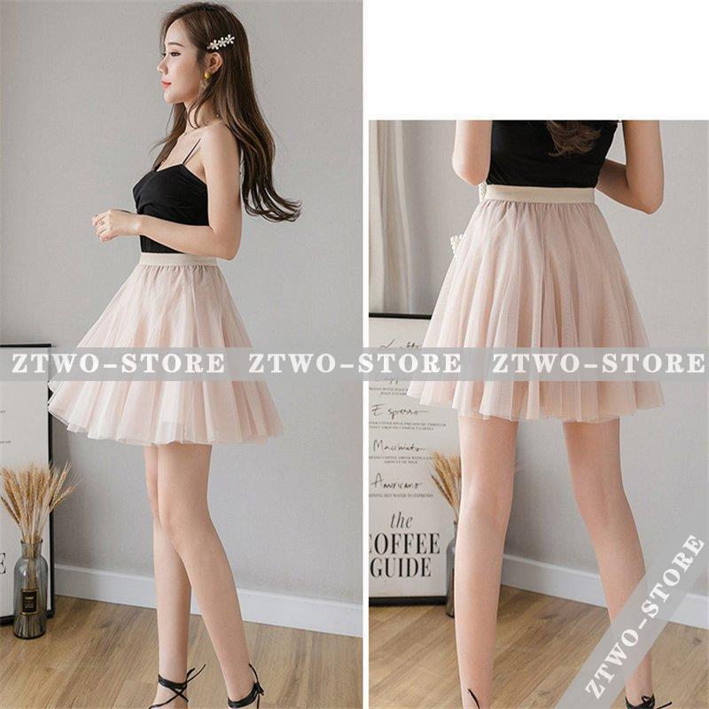 レディース チュールスカート 膝上スカート 夏 春 プリーツスカート