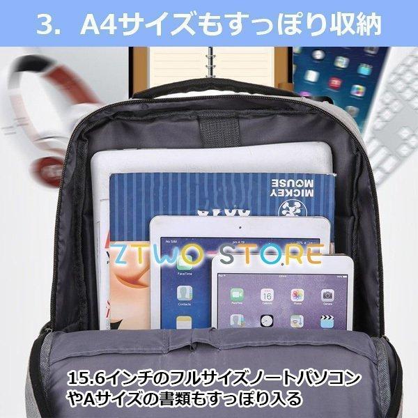 ビジネスリュック バッグ 通勤.通学 大容量 薄型 出張 撥水 軽い USB 