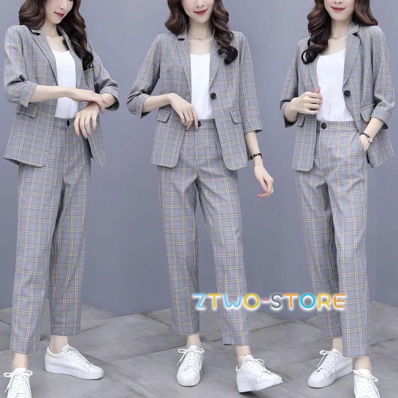 セットアップ レディース2点セット チェック柄 結婚式 上品 パンツスーツ カジュアル 春秋夏 発表会 お宮参り 入学式 卒業式 通勤 Ol 大きいサイズ おしゃれ Ztwo12 Tz306 Z2ストア 通販 Yahoo ショッピング