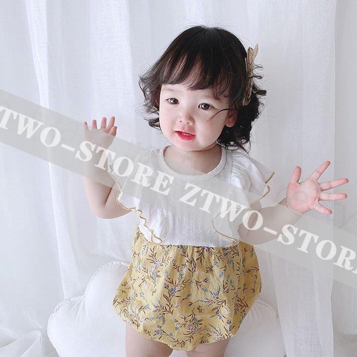 ベビー服 女の子 新生児 赤ちゃん ロンパース 花柄 カバーオール春 夏服 半袖 かわいい フリル 切り替え 贈り物 出産祝いお出かけ66 73 80 90 安い プレゼント Ztwo14 Baby269 Z2ストア 通販 Yahoo ショッピング