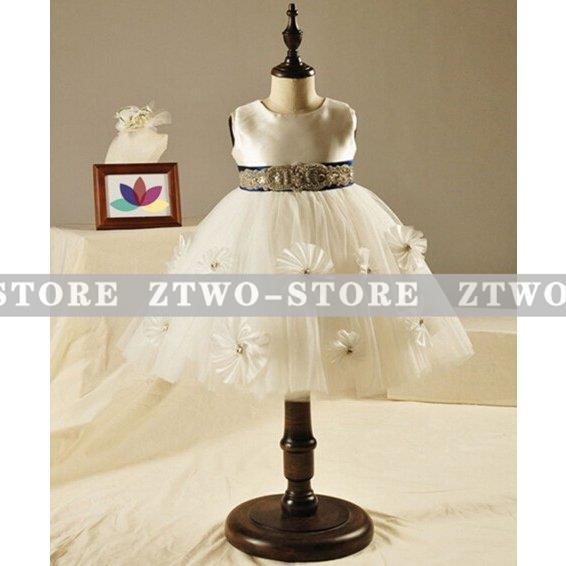 豪華 子供ドレス ピアノ発表会 結婚式 フォーマル キッズ 女の子 七五三 パーティードレス ジュニアドレス ホワイト 90 100 110 120 130 140 150