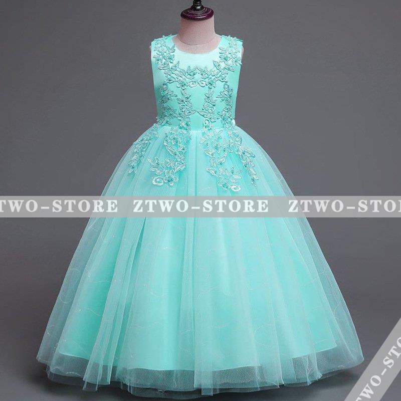 子供ドレス ピアノ発表会 ロング 結婚式 キッズ フォーマルドレス 袖なし ワンピース 子どもドレス ジュニアドレス 白 ホワイト  120 130 140 150 160 170 | ブランド登録なし | 06