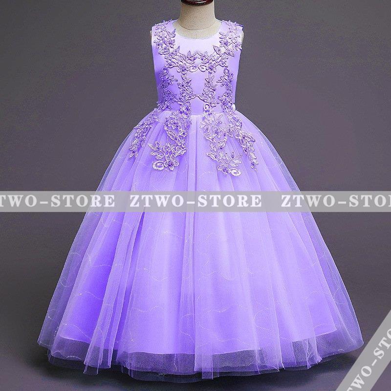 子供ドレス ピアノ発表会 ロング 結婚式 キッズ フォーマルドレス 袖なし ワンピース 子どもドレス ジュニアドレス 白 ホワイト  120 130 140 150 160 170 | ブランド登録なし | 07