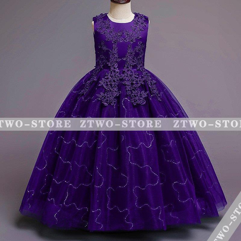 子供ドレス ピアノ発表会 ロング 結婚式 キッズ フォーマルドレス 袖なし ワンピース 子どもドレス ジュニアドレス 白 ホワイト  120 130 140 150 160 170 | ブランド登録なし | 08