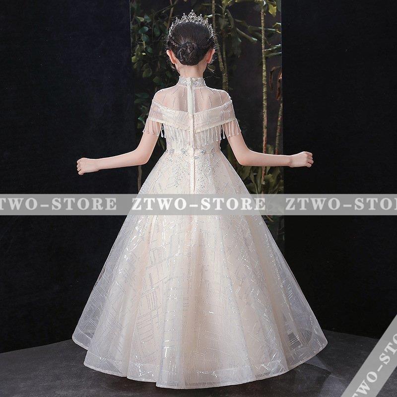 新品 豪華 子供ドレス ピアノ発表会 バイオリン ロング 結婚式 キッズ