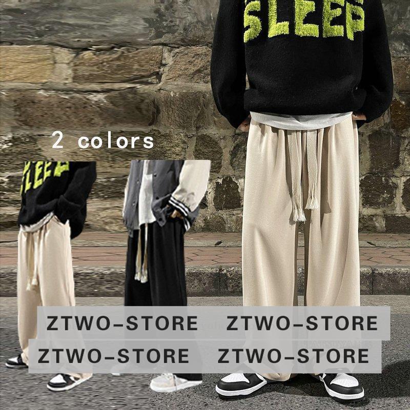 ワイドパンツ メンズ バギーパンツ 無地 ズボン ワイドルック チノパン ゆったり ウエストゴム カッコイイ オシャレカジュアルボトムス 長ズボン Ztwo17 Nk129 Z2ストア 通販 Yahoo ショッピング