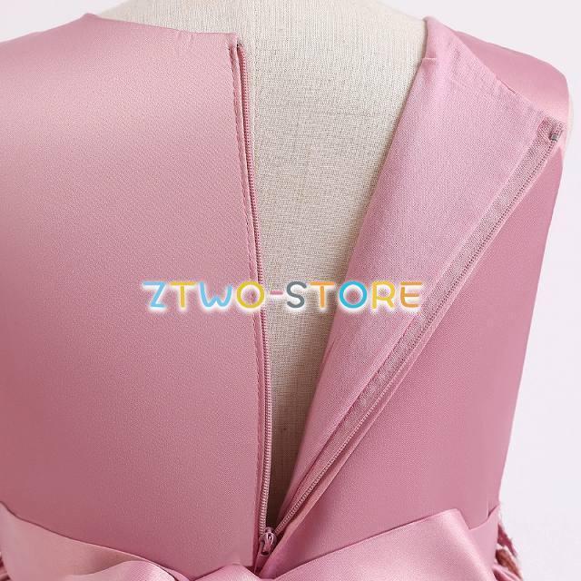 子供ドレス　ピアノ発表会ドレス　子供フォーマルドレス　フラワーガール　レッド　ネイビー　ダークピンク 女の子ドレス　プリンセスドレス　お誕生会　演奏会 | ブランド登録なし | 08