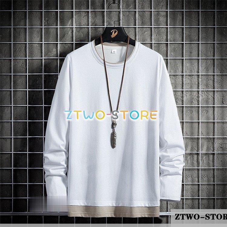 ロンt メンズ tシャツ 長袖tシャツ スポーツ 重ね着風 秋服 ロングt ロンt メンズ tシャツ 長袖tシャツ スポーツ 重ね着風 秋服 ロングt