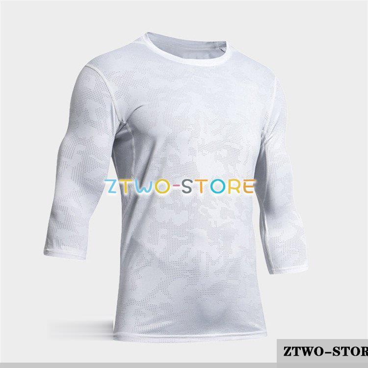 スポーツウェア コンプレッション 加圧シャツ メンズ 加圧インナー 7分
