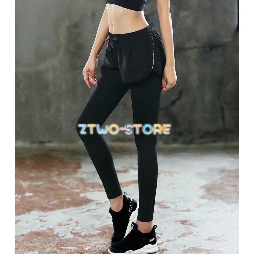美品　yosa ウェア　ロングスパッツ　L L レギンス スパッツ ロング レディース スポーツウェア