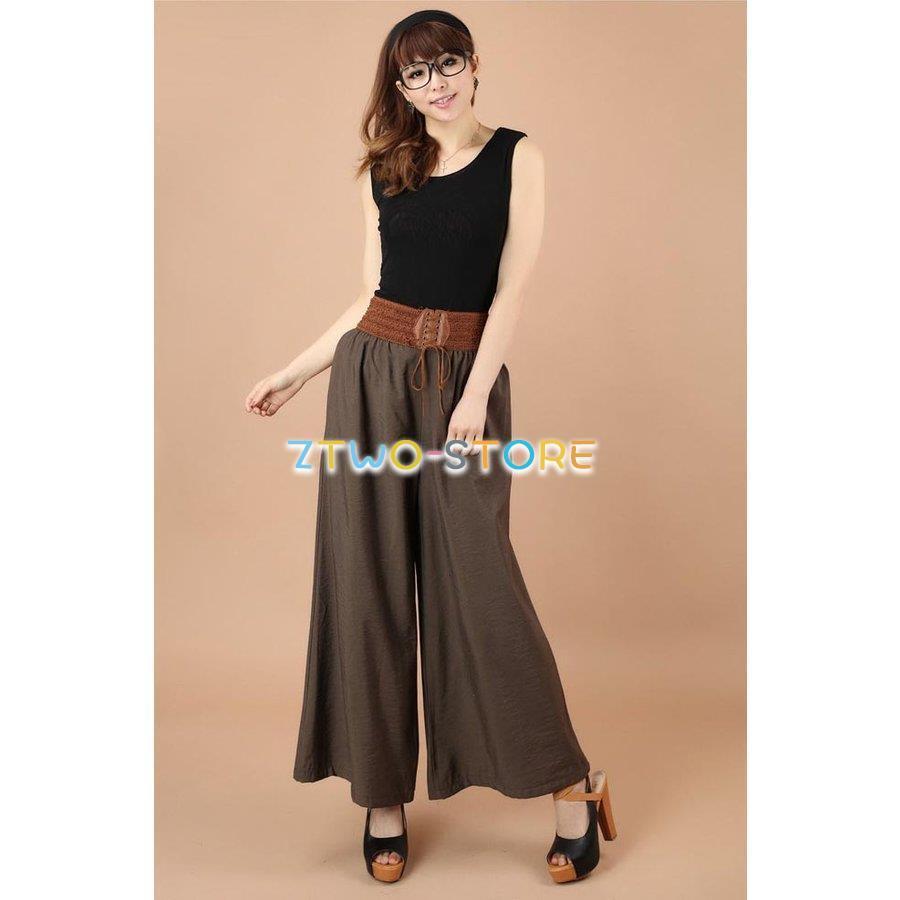 ワイドパンツ 体型カバー レディース ガウチョパンツ コーデ 夏 サマーパンツ 九分丈 薄手 ゆったり ロングパンツ レトロ パンツ お洒落 Ztwo1212 Kz213 Z2ストア 通販 Yahoo ショッピング
