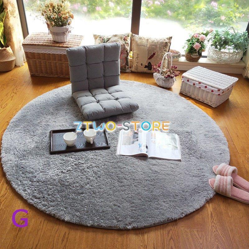 絨毯 カーペット 無地 高級感 8色 丸型 円形 ラウンド ミックスオール