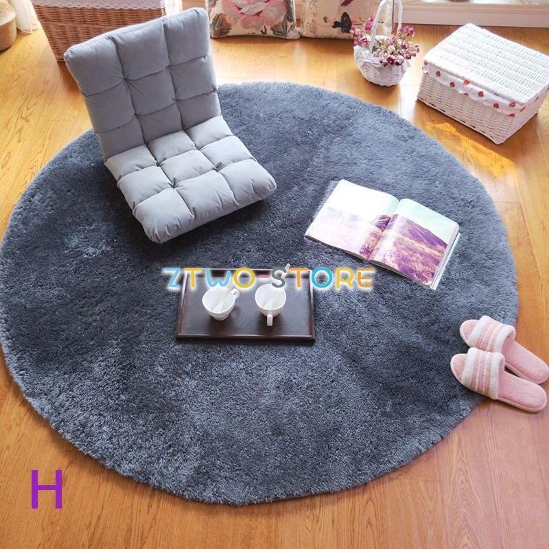 絨毯 カーペット 無地 高級感 8色 丸型 円形 ラウンド ミックスオール