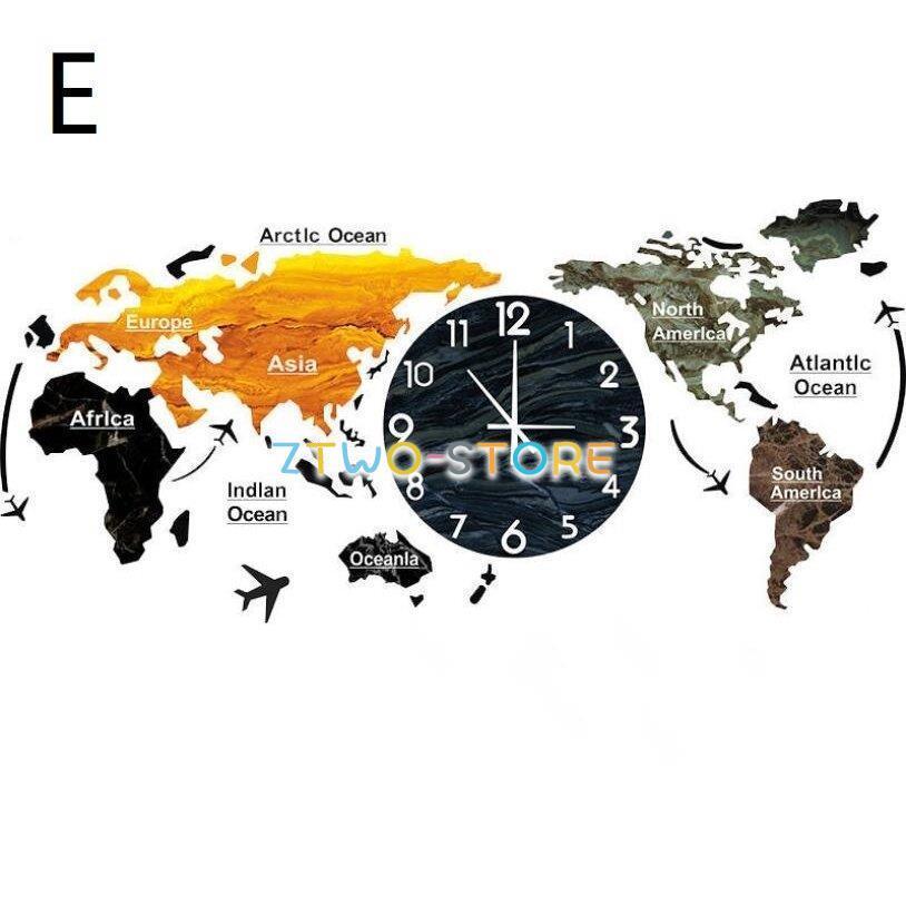 世界地図 壁時計 家庭用時計 在宅 雑貨 おしゃれ 壁掛け時計 北欧世界