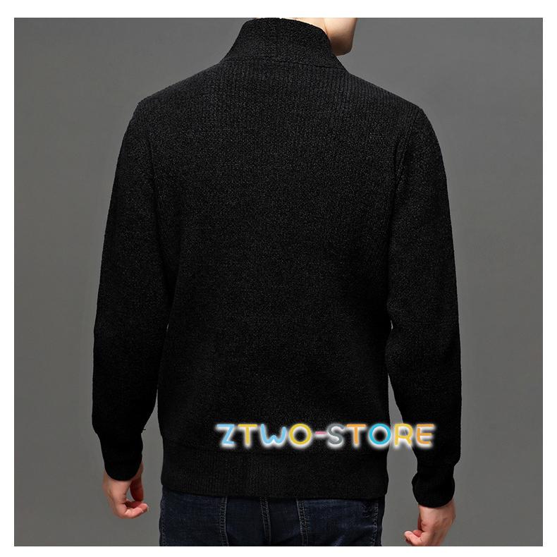 カーディガン メンズ ニット セーター Vネック クルーネック 大きい