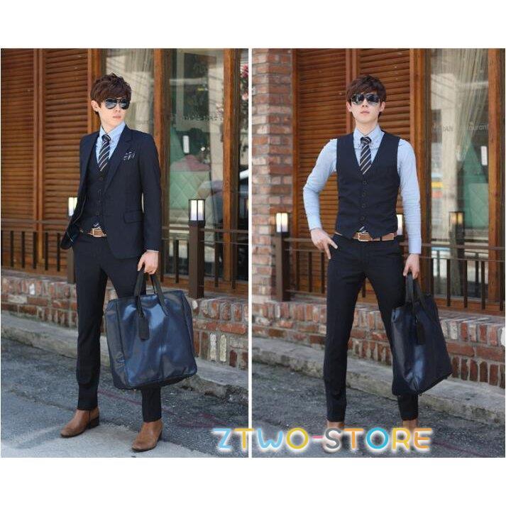 メンズスーツ ビジネススーツ 3ピーススーツ スリム 一つボタン 二つ