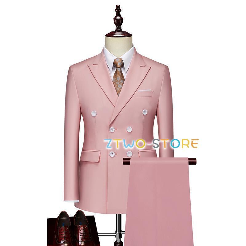 メンズスーツ フォーマル 2点スーツ ジャケット＋パンツ 無地 春夏物 4