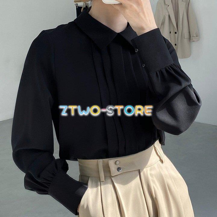 人気✨プリーツプリーズ♡長袖ブラウス　ダークグレー　ボタン　開襟　サイズ3 人気✨プリーツプリーズ♡長袖ブラウス ダークグレー ボタン 開襟