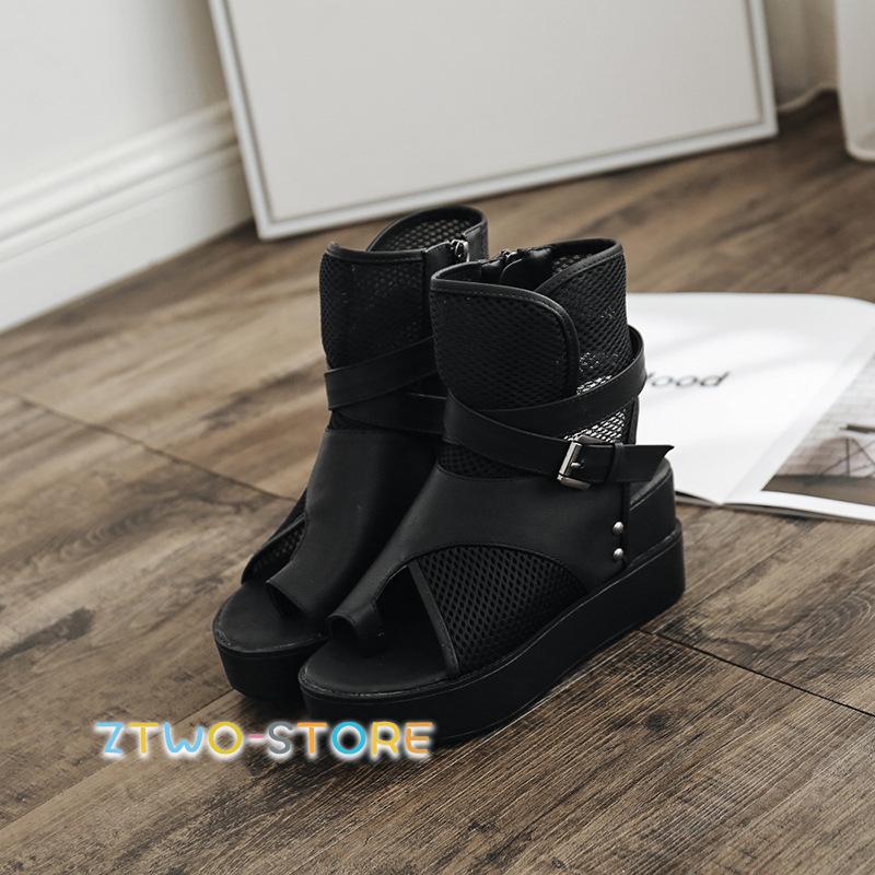 美脚サンダルサマーブーツ ブーツサンダル ハイヒール