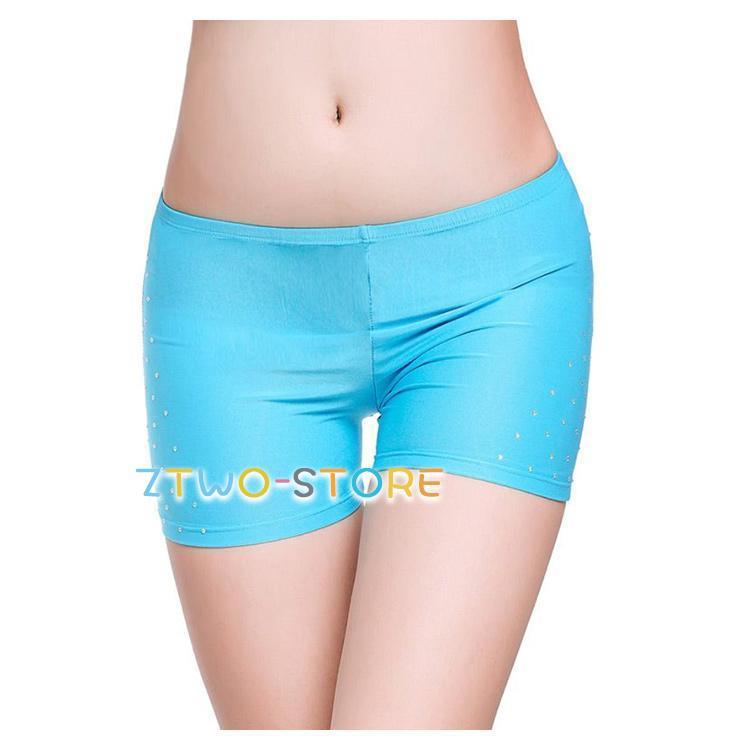 ⚠️在庫一掃セール⚠️ 水色ベリーダンス　ブラスカートインナーパンツ　サイズＭ ⚠️在庫一掃セール⚠️水色 ベリーダンス衣装 ブラベルト