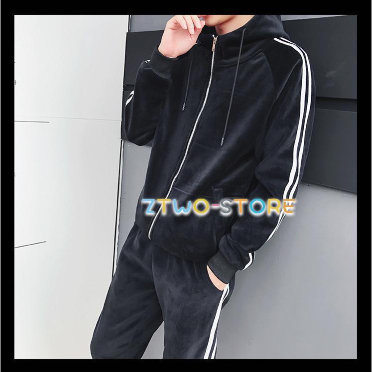 ジャージ メンズ 上下 秋冬 セットアップ スウェット パーカー