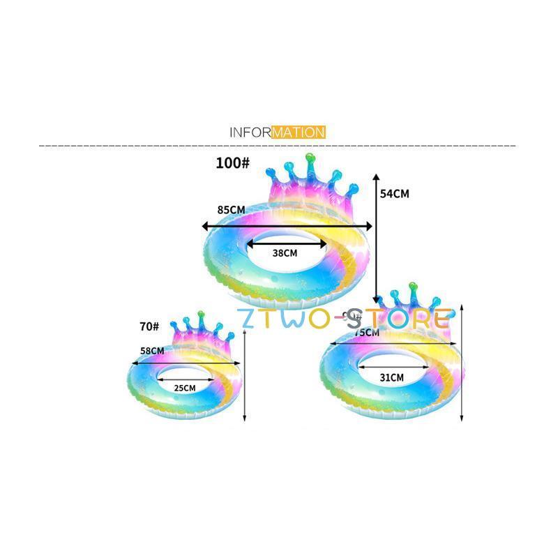 浮き輪 大人用 王冠 70 90 100 浮輪 フロート うきわ インスタ映え 大き目 キラキラ 大きい 水遊び 遊具 かわいい 可愛い 夏 海 プール ビーチ おしゃれ 最安｜ztwo-store｜07