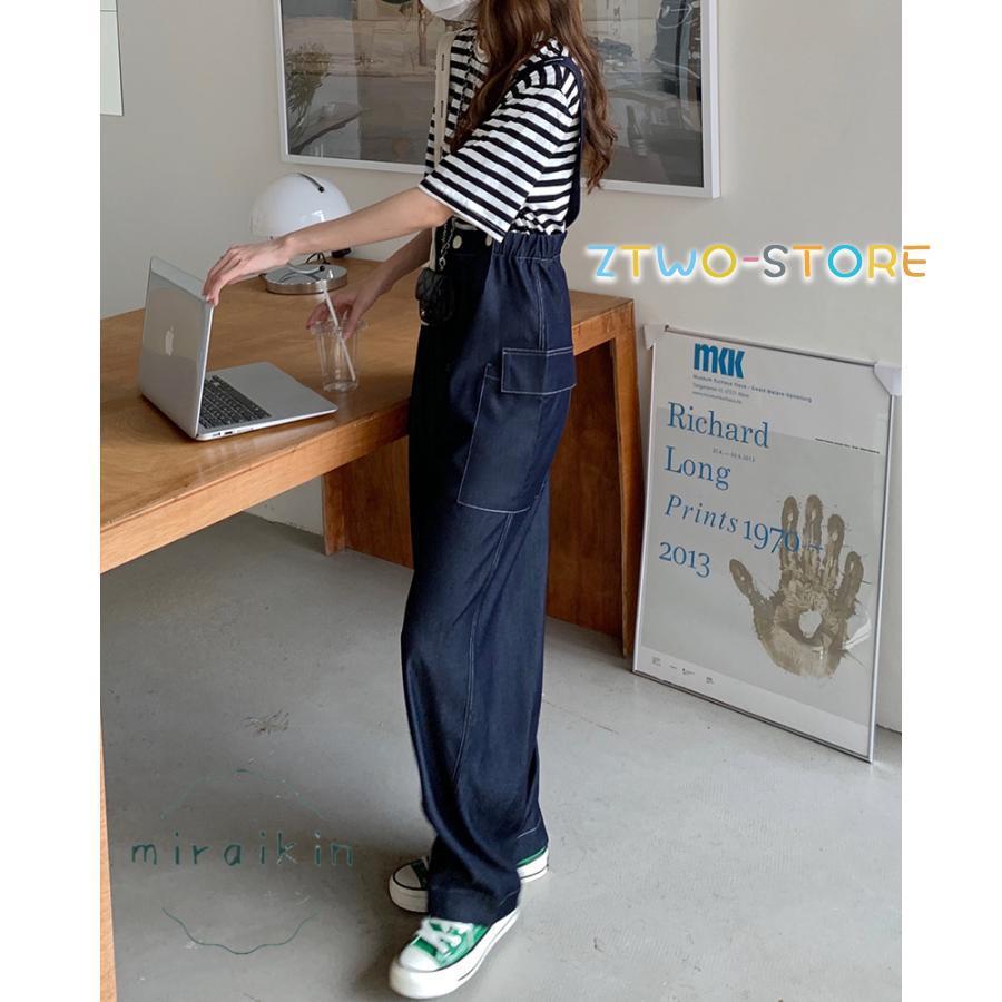 サロペット オールインワン 大好評 レディース パンツ ワイド