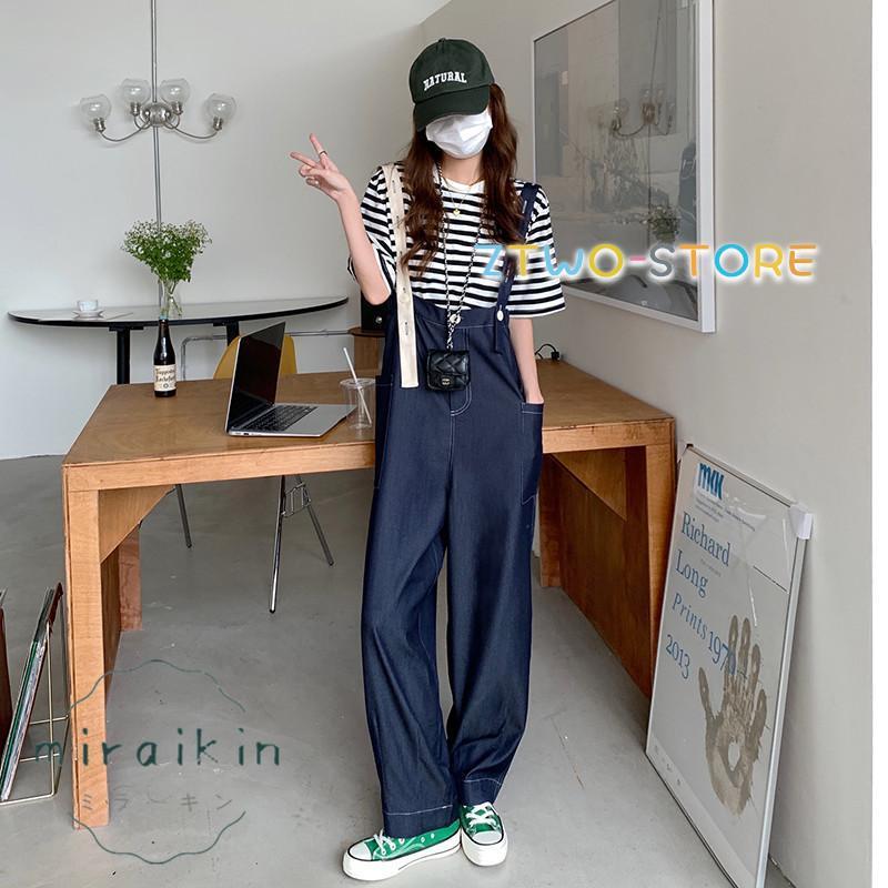 サロペット オールインワン 大好評 レディース パンツ ワイド