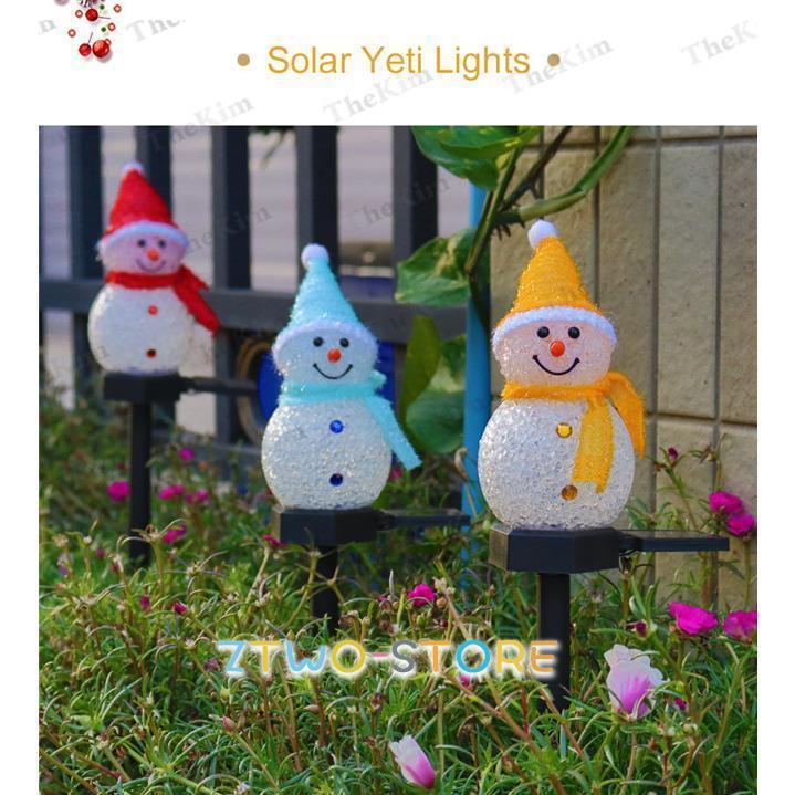 ガーデンライト ソーラー ライト スノーマン 屋外 クリスマス