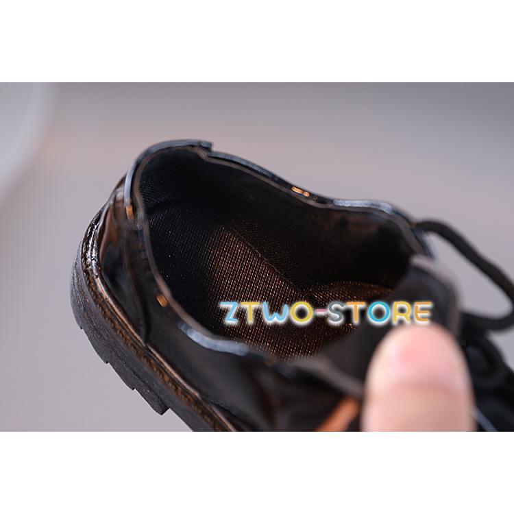 キッズフォーマル 男 フォーマルシューズ 男の子 レースアップ 黒 結婚式 発表会 入園式 卒園式 入学式 卒業式 セレモニー ウェディング お宮参り お呼ばれ | ブランド登録なし | 13