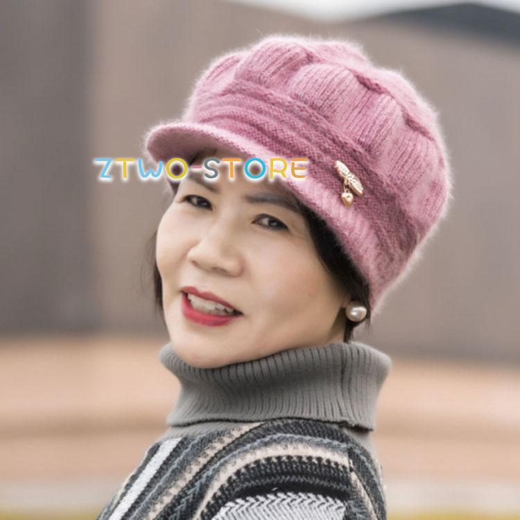 ニット帽 レディース おばあちゃん 帽子 裏起毛 シニアファッション 秋