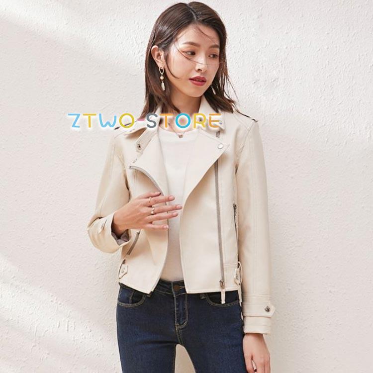 ライダースジャケット レディース レザージャケット 秋服 PU