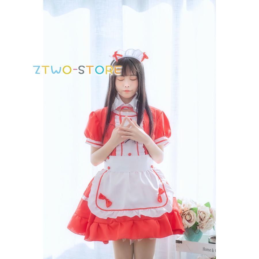 前掛けエプロンのみの販売です コスプレ メイド服 クラロリ メイドフルセット ワンピース×エプロン コンカフェ向け