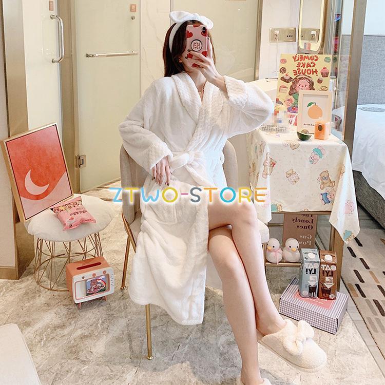 バスローブ もこもこパジャマ 冬 裏起毛 フワモコパジャマ 部屋着 前