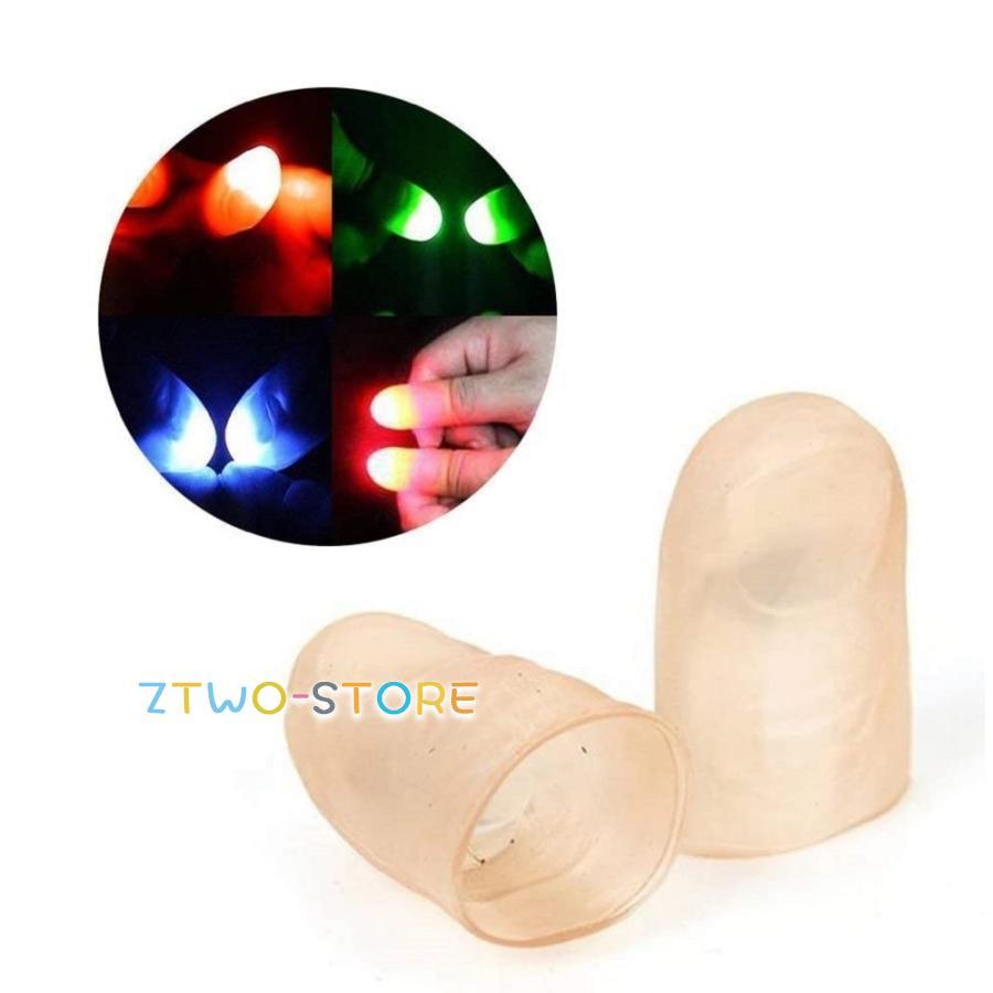 玩具 マジック 光る指 2本セット フィンガーライト LED 光の玉を操るマジック 柔らかい指のおもちゃ 点滅手袋 面白グッズ  マジック挑戦 パーティー イベント｜ztwo-store｜02