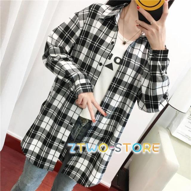 ロングシャツブラウス レディース 赤 チェック シャツ 黒