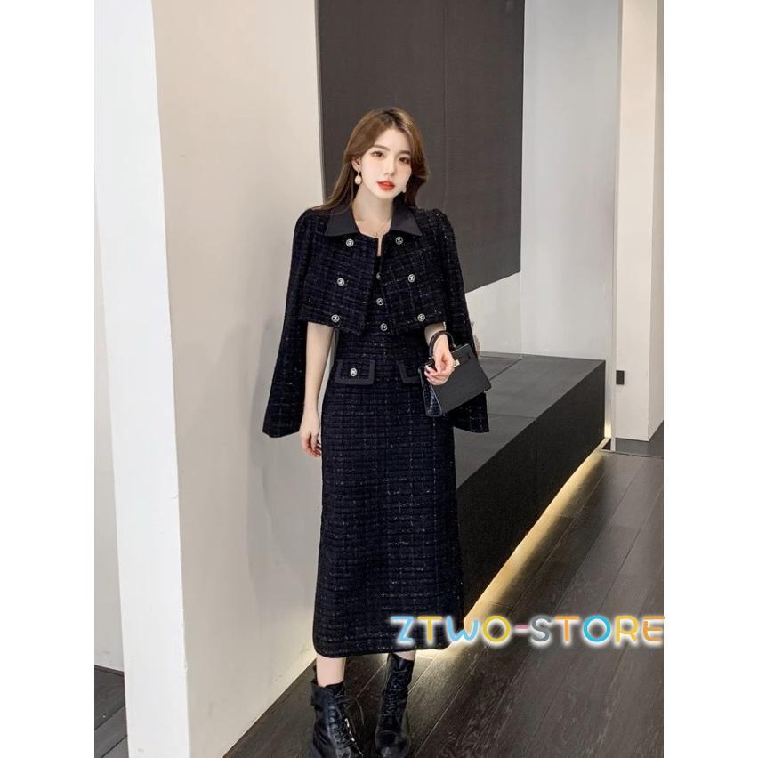 ツイード ワンピース セットアップ レディース きれいめ