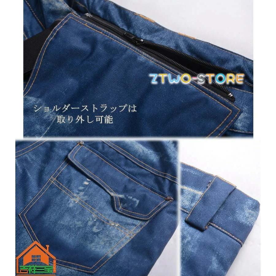 デニム調オーバーオール スノーボード用パンツ hy23082318.jpg