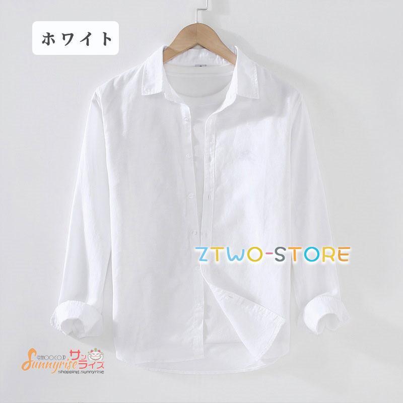 【TABASA】新品未使用　リネンシャツ　ホワイト　白　麻 TABASA】リネンシャツ ホワイト 新品未使用 麻 - メルカリ